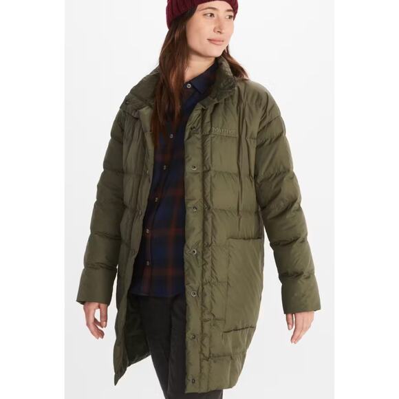 Marmot Strollbridge Down Puffer Coat Jacket Lightweight Women's L Green - Picture 1 of 15